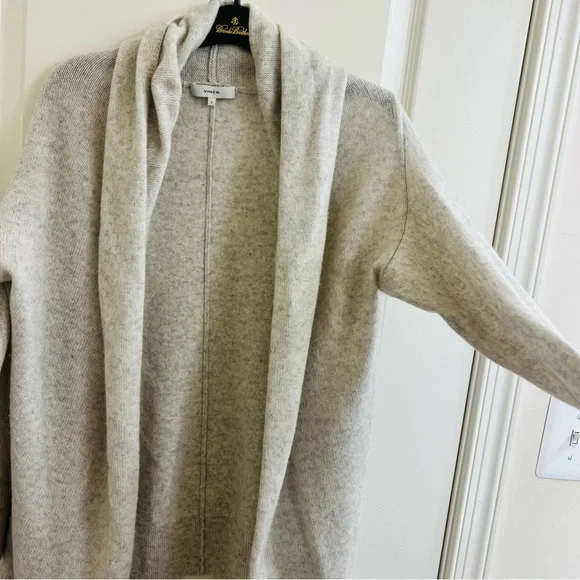 Vince Cozy Cream Open-Front Sweater - Picture 4 of 6